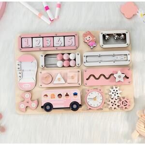 Large Busy Board Montessori Toys for 1 2 3 Year Old - Sensory Toys for Toddlers